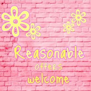 Reasonable offers welcome